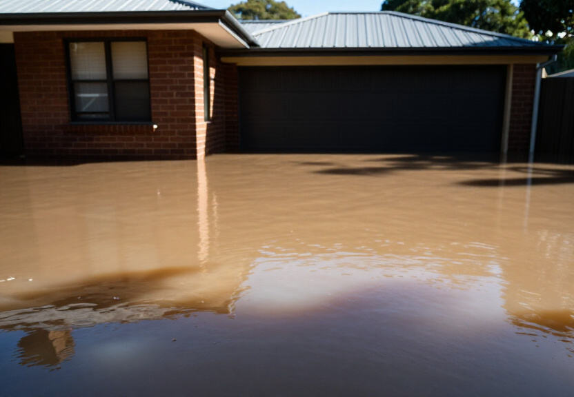 Before and After Flood Cleanup in Eastwood